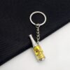 oly-71642252ec0ef9d4c9e2343d5215419a Wholesale Ins Style Golden Skull Cross Keychain, Zinc Alloy Car Key Accessory for Gift and Resale