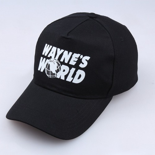 Wholesale Casual Wayne's World Printed Logo Baseball Cap Cotton Blend Sunshade Hat for Men Women OLY Exclusive