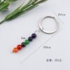 oly-716fad4057e23d88c4171ec50ae5d42c Wholesale Chic Colorful Stone Metal Keychain Pendant Fashion Accessory for Bags DIY