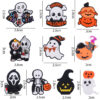 Wholesale Silicone Halloween Baby Teether Pumpkin Witch Pacifier Clip for Infant Gifts