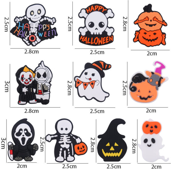 Wholesale Silicone Halloween Baby Teether Pumpkin Witch Pacifier Clip for Infant Gifts