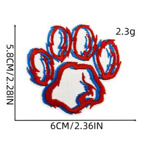 Animal paw cloth stickers 11#