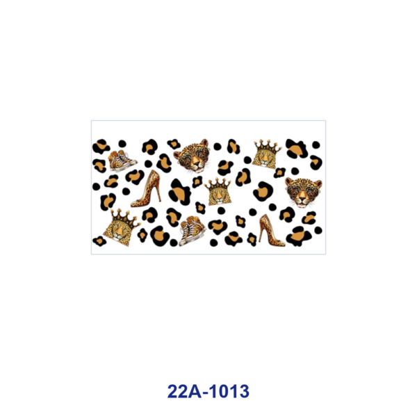 oly-7185ea0e22dabe23a17c084e455582d8 Wholesale 5pcs Luxurious Vintage Leopard Print Leopard Head Crown High Heel Bag Sunglasses Lipstick Outfit Mixed Decor Prints 16oz Cup UV DTF Wraps