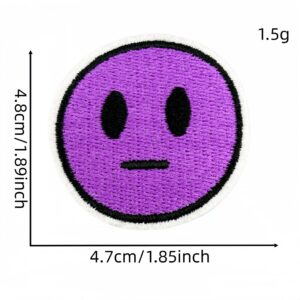 Round expression cloth sticker 13#