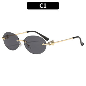 C1-gold frame gray piece