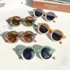 Wholesale Korean Retro Round Kids Sunglasses UV400 Protection Fashion Accessory