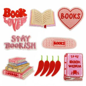 Wholesale English Book Embroidery Patch Chic Fashion Accessory for Bag Gift Boutique