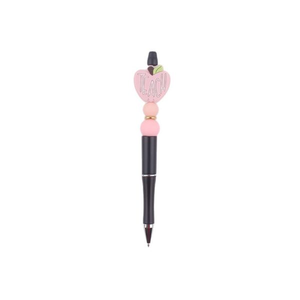 oly-71ba8b25c6f449f05dc9e64c4b48249c Wholesale Handmade Rainbow DIY Beaded Pen - Silicone & Plastic Beads, Craft Supply & Teacher Gift