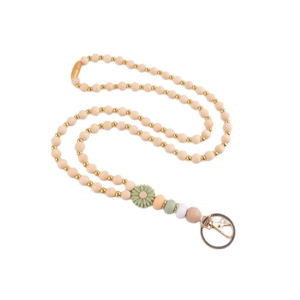 Wholesale Silicone Beaded Lanyard Necklace Fashion Accessory