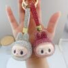 Wholesale DIY Rhinestone Keychain Blue Cartoon Bag Charm Wedding Gift Resale