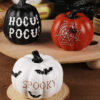 Wholesale European Style Resin Pumpkin Black Halloween Decorative Accent for Party Tabletop