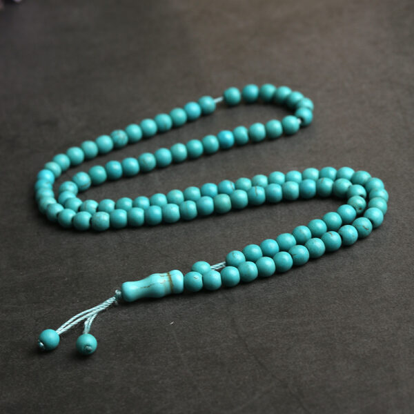 oly-71dc6d6a99706431094e234eb0283d93 Wholesale Islamic Style Turquoise Bead Bracelet 33 Beads Wedding Jewelry Accessory