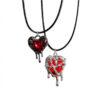 Wholesale Heart Lock Pendant Necklace Trendy Alloy Jewelry Fashion Accessory Gift