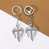 Wholesale Vintage Punk Poseidon Trident Pendant Keychain Zinc Alloy Fashion Accessory for Bags Keys