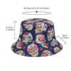 Wholesale Trendy Double Sided Fisherman Hat with Skull Pattern Sunscreen Bucket Hat Fashion Accessory for Resale