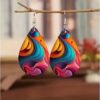 oly-720ce2054cb4b308c575a45d2c33e9eb Wholesale Bohemian Water Drop Acrylic Earrings Party Wear Fashion Accessory