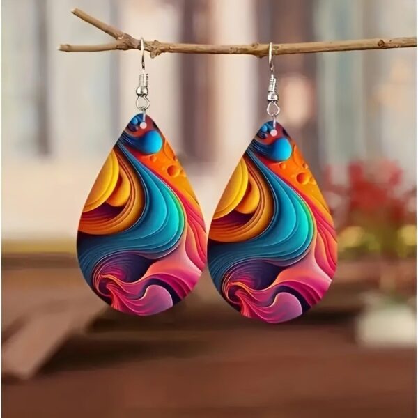 oly-720ce2054cb4b308c575a45d2c33e9eb Wholesale Bohemian Water Drop Acrylic Earrings Party Wear Fashion Accessory