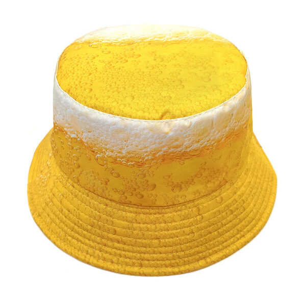Wholesale Beer Bubble Bucket Hat Trendy Sun Protection Hat for Outdoor Festivals