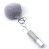 Wholesale Rhinestone Perfume Bottle Fur Ball Keychain Set - Trendy Bag Charm Car Key Accessory for Gift or Resale