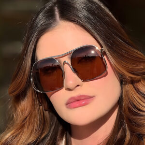 Wholesale Stylish Large Metal Frame Sunglasses UV400 Protection for Men Women