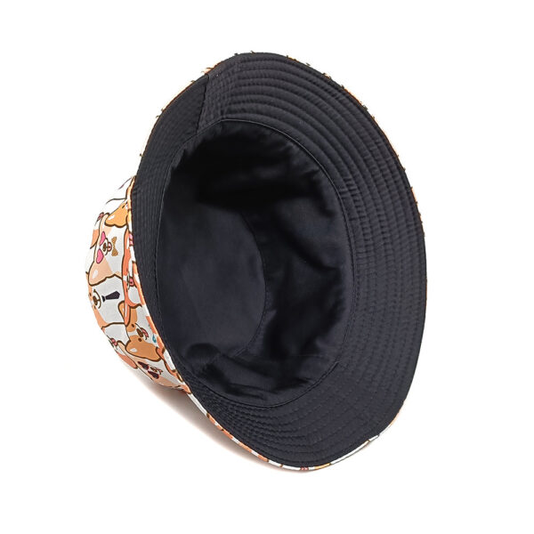 Wholesale Trendy Puppy Pattern Bucket Hat Reversible Sun Protection Outdoor Hat for Men Women