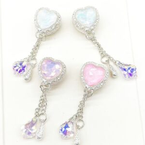 oly-723b58110121eb792b63874605e443c2 Wholesale Alloy Heart Tassel Loose Beads Mixed Color Love Design for DIY Phone Chains Key Chains Bag Charm Jewelry Accessory Party Gift