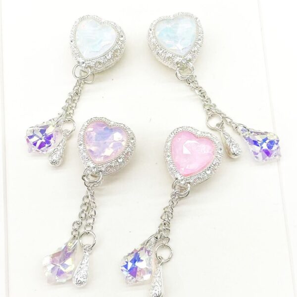 oly-723b58110121eb792b63874605e443c2 Wholesale Alloy Heart Tassel Loose Beads Mixed Color Love Design for DIY Phone Chains Key Chains Bag Charm Jewelry Accessory Party Gift