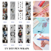 oly-72409f6af1500f516190b966f98bf8d2 Wholesale 2/8/16pcs UV DTF Stickers Retro Stage Performer Portrait Glitter Handprint Star Pattern Pen and Bookmark Stickers OLY Exclusive