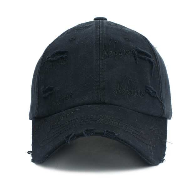 Wholesale Distressed Letter Baseball Cap Sunscreen Adjustable Hat for Casual Outdoor Wear