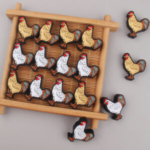 oly-72484e3c47fe7f57b1390fce4e578fc0 Wholesale Cartoon Rooster Silicone Baby Pacifier Clip Teether Gift Resale