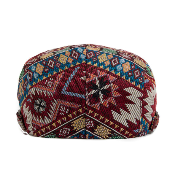 Wholesale Stylish Ethnic Jacquard Beret Hats for Women Vintage Fashion Accessory Resale