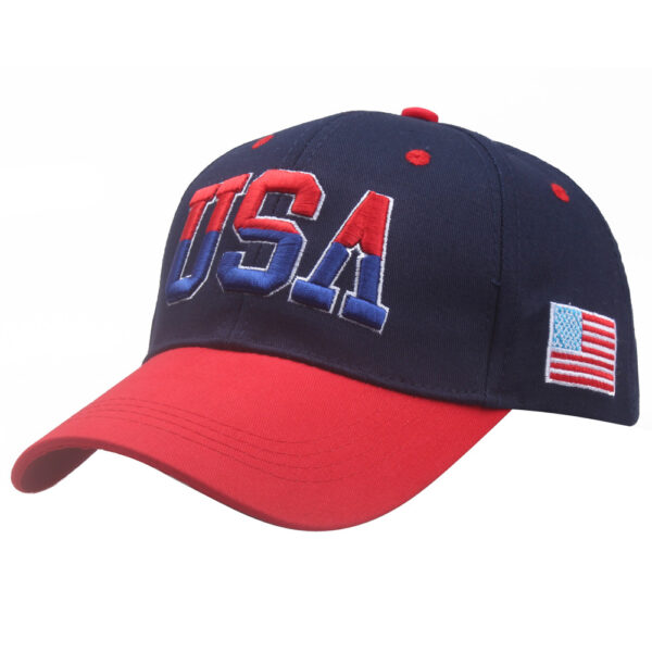 Wholesale Embroidered American Flag Cotton Baseball Cap for Everyday Wear
