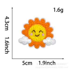 Self-adhesive *sun* towel embroidery