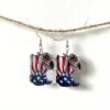 oly-726f733d72abb519059da2c4216045f1 Wholesale Acrylic USA Flag Boot Earrings Retro Double Sided Design Fashion Accessory