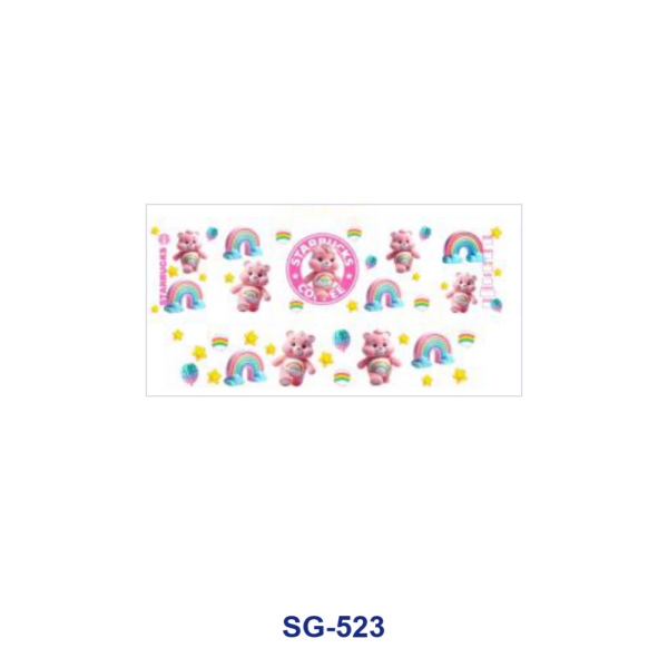Wholesale 8pcs Cute Pastel Teddy Bear 3oz Cup Stickers Wrap OLY Exclusive