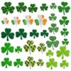 Wholesale Irish Green Clover Embroidered Iron-On Patch Stylish Clothing Decorative Accessory Gift