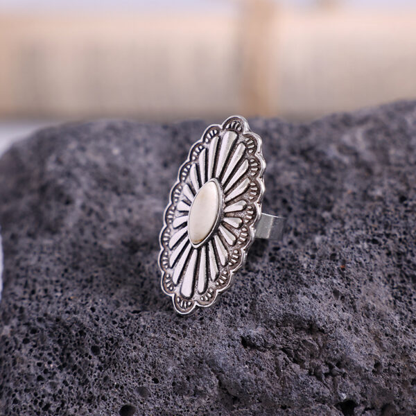 oly-72924ab23ebbedc87e03b74289fa0cc9 Wholesale Silver Plated Alloy Ring, Vintage Bohemian Oval Shape, Chic Fashion Jewelry Accessory