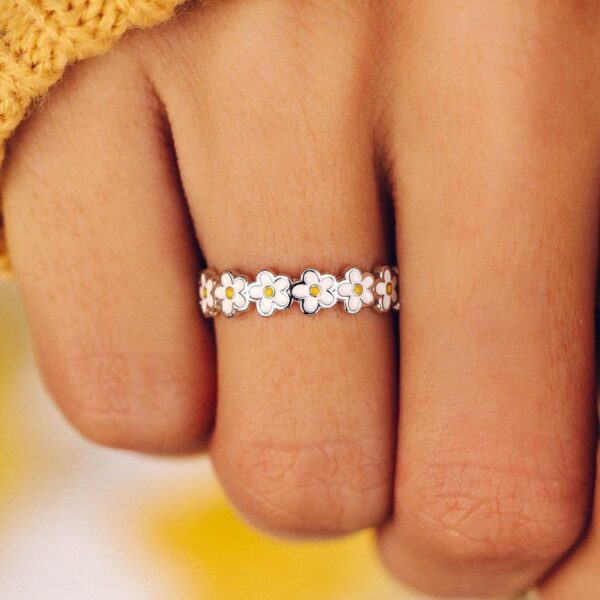oly-7297ab033239cd75002fdfee49174a29 Wholesale Chic Flower Design Alloy Ring - Trendy Sunflower Style Women's Jewelry Accessory for Party Gift