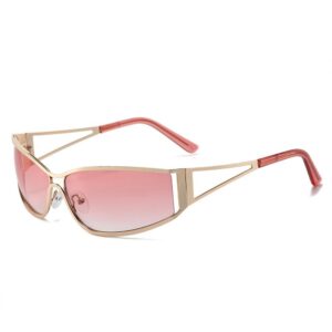 Gold frame gradient pink piece