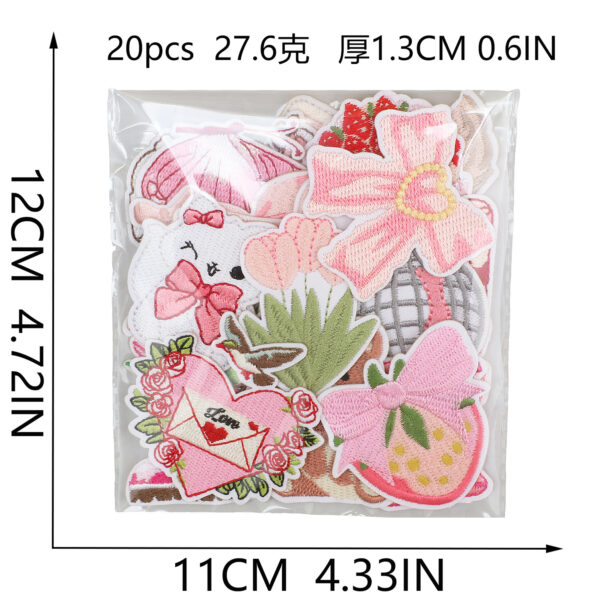 oly-72a52fe9b75fbd1bbd986b28252bf702 Wholesale Embroidered Patch Love Letter Design for Clothing Decoration Craft Supply