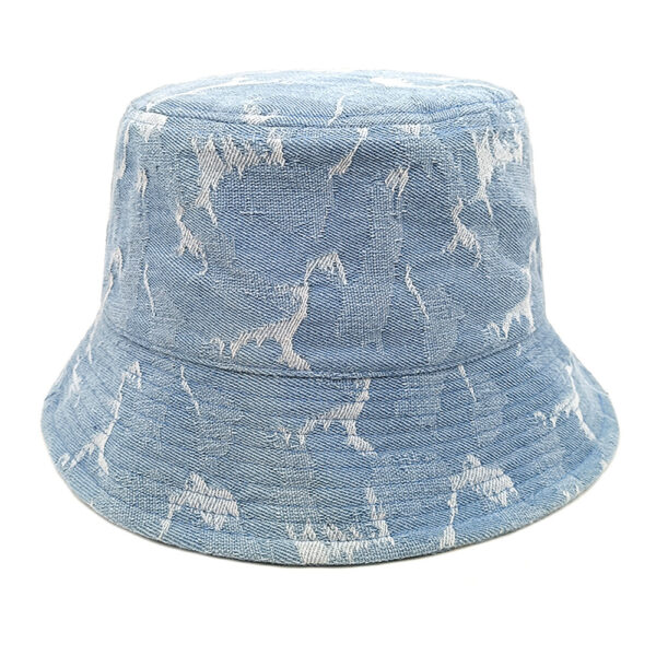 oly-72c8ac13ca250441c2b2d28e054d93d2 Wholesale Retro Denim Bucket Hat Navy Blue Washed Finish Casual Fashion Accessory