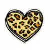 Wholesale Stylish Leopard Print Fabric Patch Valentine's Day Bag Charm Accessory
