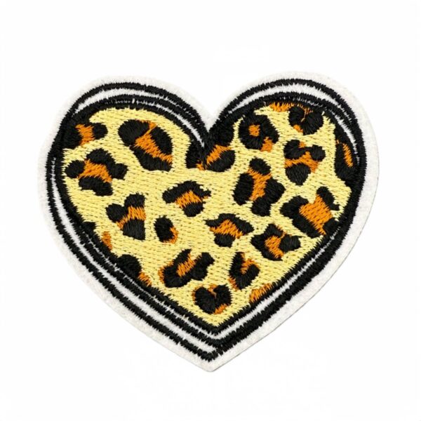 Wholesale Stylish Leopard Print Fabric Patch Valentine's Day Bag Charm Accessory