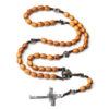 oly-72e41bac5feed490b4bd2878e4509d2f Wholesale Handwoven Wooden Bead Rosary Cross Necklace Fashion Jewelry Accessory Gift Boutique