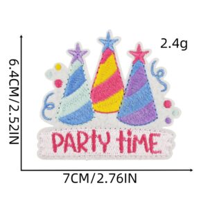 Happy birthday cloth patch 7#