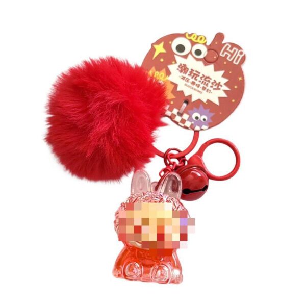 Wholesale Creative Acrylic Oil-Filled Flashing Keychain Bag Pendant Stall Vending Machine Small Goods Gift