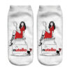 Wholesale Fashion 3D Digital Print Pattern Polyester Cotton Adult Socks Resale