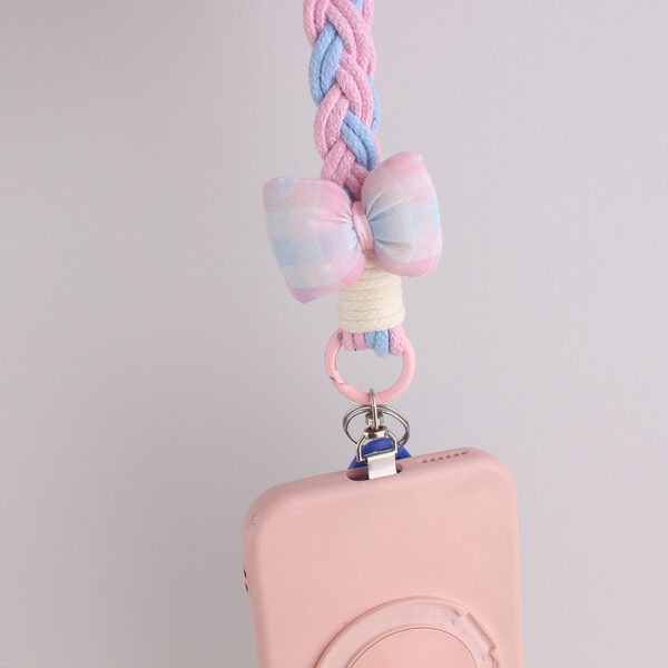 Wholesale Rainbow Star Bow Silicone Keychain Phone Lanyard Cute Fashion Accessory Gift
