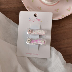 4 # Pink wave clip-2pcs