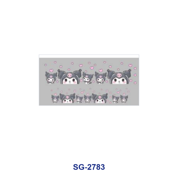 Wholesale 8pcs Charming and Adorable Cartoon Animal Floral Print 3oz Cup Stickers Wrap OLY Exclusive